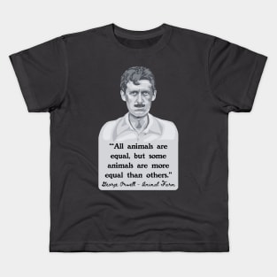 George Orwell Portrait and Quote Kids T-Shirt